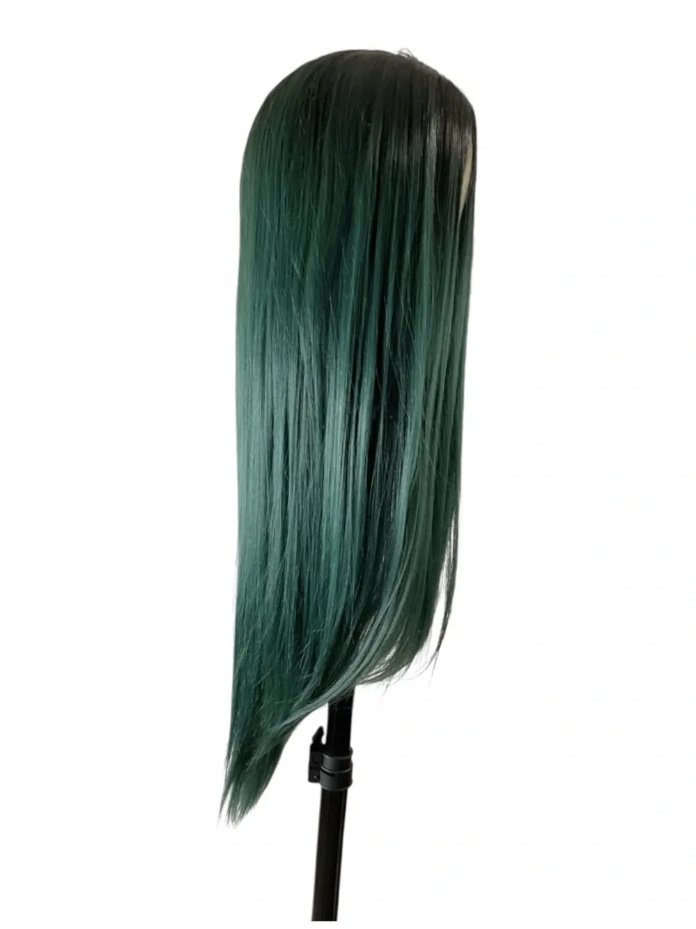 Green Ombre Straight Lace Front Wig - Women Hair